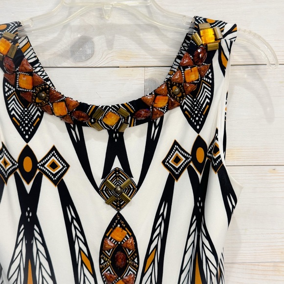 Muse by Boston Proper embellished/ jeweled shift dress - Picture 6 of 7